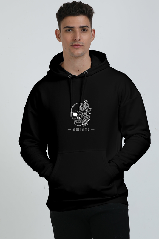 Unisex Oversized Hooded Sweatshirt skull design